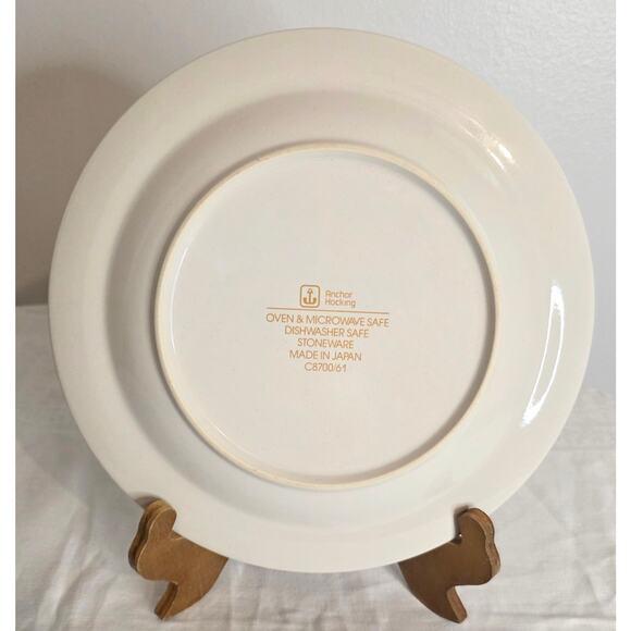 Vintage Anchor Hocking Stoneware Collector Plate 2nd Day of Christmas 10 1/2" - Picture 2 of 3